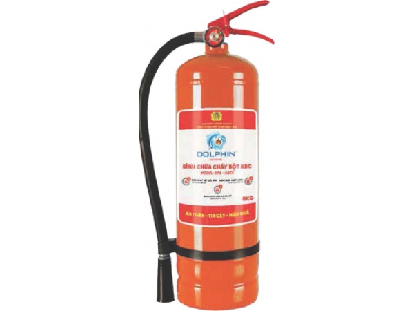 Bình chữa cháy bột ABC 8kg Dolphin